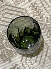 VTG Anchor Hocking Central Park Ivy Green Glasses Swirl Ice Tea – 4