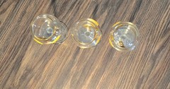 CRYSTAL CLEAR INDUSTRIES Vintage Romanian Hand-Painted Wine Glasses (Three)