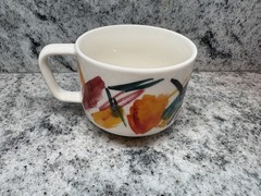 Starbucks Coffee Mug 12oz Abstract Brushstroke Art 2015 Ceramic Cup Multicolor