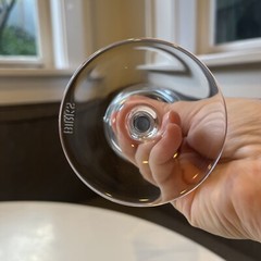 Birks by Ajka “Silver Crystal Ribbon” Wine Water Glass Or Goblet 7 3/4” Tall
