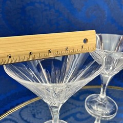 2 Of 10 Godinger Shannon Ireland Cut Crystal Ingrid Martini Cocktail Glasses Bar