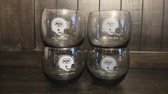 Set Of 4 New York JETS Helmet NFL Smokey Vintage Football Drink Glasses
