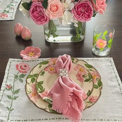 Franciscan Desert Rose Double Old Fashion 14 oz. 4 Piece Boxed Set New Old Stock