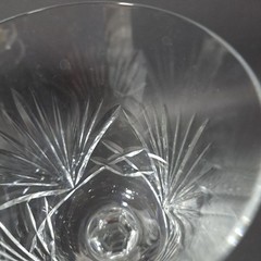 Oscar De La Renta Crystal Austria Stemmed Glass Water Wine Drinkware Barware