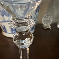 Rogaska Queen Crystal 9 1/4” Tall Goblets Set Of 2 Fabulous Look