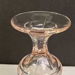 Indiana Glass RECOLLECTION PINK Footed Water Goblet Replacement 6.5” Vintage