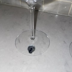 Waterford Crystal Elegance Burgundy Wine Glasses Pair RARE