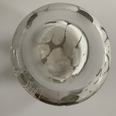 2 Juli Juneau Art Glass Tumbler Drink Bar Candle Holder New Orleans USA Signed