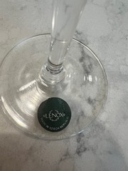 Lenox Holiday Gems Emerald Champagne Flutes Set 4 Crystal 7-1/2″ Tall