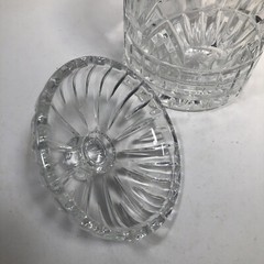 Godinger Silver Art Co, Crystal Freedom Biscuit Jar 8″ H x 4-1/2″ D