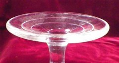 Orient Water Goblet Bryce Bros Buckle and Star EAPG Clear Glass 1877 Small Dent