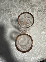 Orange And Red Fall Leaf Pattern Glasses- Set Of 2