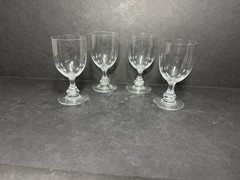Vintage Baccarat Gascogne Wine Glass 5.5” France Crystal Set Of 4