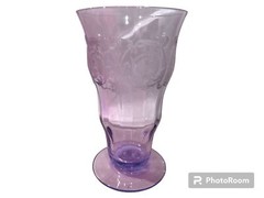 Central Glass Lavender Balda 5” Footed Tumbler