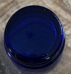 Vintage c.1930’s Imperial Cobalt Blue Glass Shaeffer-set of 3 Tumblers