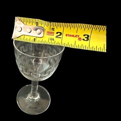 Antique Greek Etched Glass Key Edwardian Blown 1900s Hand Sherry Porto Lot 4 Set