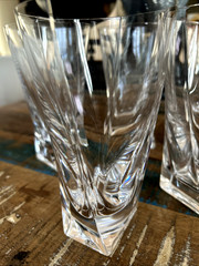 Set 10 Cristal De Sevres Mila Highball Iced Tea Glasses France Signed Gorgeous