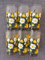 Culver Glasses Meadow Yellow Frosted Highball Bucket Brigade Ice Bucket Yellow