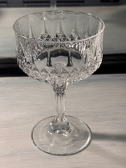 Set of 2 Cristal D’arques Durand Longchamp Champagne/Sherbet Glasses 5.5″h