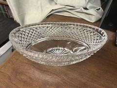 Lovely Cut Crystal Oval Center Bowl