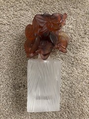 Orchid? Crystal Perfume Bottle Daum France