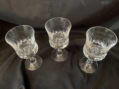 Prince by KOSTA-BODA lot of 3 White Wine Glasses 5-3/8″