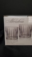 Aberdeen Shannon Crystal Whisky glasses, set of 4.. Godinger. » Beacon Hill «