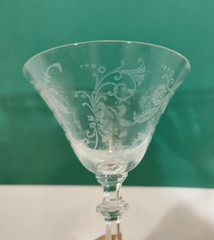 Glastonbury – Lotus Vesta Clear 6 inch Champagne / Tall Sherbet Glass