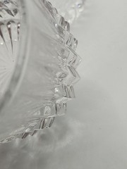 SET OF 4 VTG Fostoria CRYSTAL Double Old Fashioned Glasses Chrysler advertising