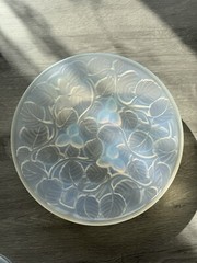 Vintage André Delatte Opalescent Glass Dessert Service for ARVES France Sabino