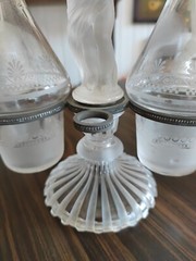 Rare Oil And Vinegar Cruet Crystal Baccarat Cherub G7