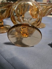 VTG Provincial ~ By Noritake Sherbert/ Champ Set 4 Amber ~ EUC ~ Discontinued