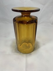 1 Colony Glass Nouveau MCM Footed Ice Tea Water Goblet 6.25” VTG 12 oz. Amber