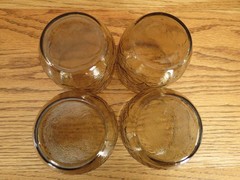 Anchor Hocking Sherwood Spicy Brown Glasses Set of 4