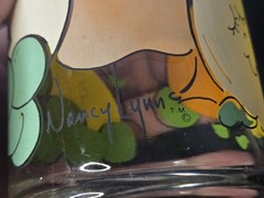 RARE Vintage Set of 3 Nancy Lynn Anthropomorphic»Smiling Fruit» juice glasses
