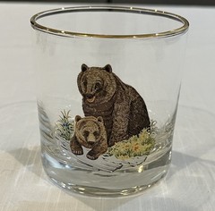 Vintage West Virginia Specialty Glass American Wildlife rocks glasses lot of 7