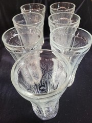 Indiana Glass Recollection Clear Drinking Tall Tumbler Set of 7 Federal Madrid