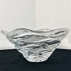Cristal d’Arques Crescendo Serving Bowl Clear 24% Lead Crystal France VTG NIB