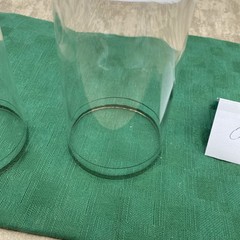 Vintage Platinum Trimmed Heavy Bottom Highball Glasses Set (2) 2.5” D X 5.5” T