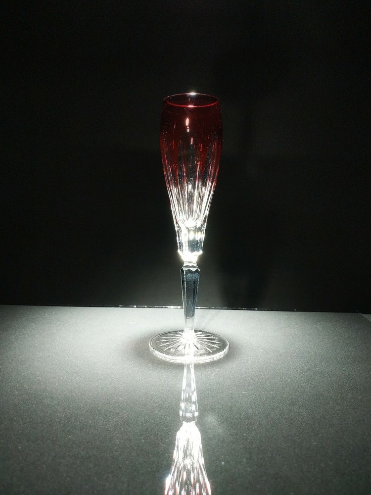 Faberge Lausanne Ruby Red Champagne Flute ( One Flute )