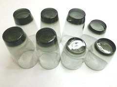 Libbey Classic Smoke Gray (5) Cooler (3) Old Fashioned Tumblers Set Elegant Lot