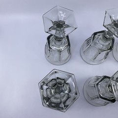 Fostoria Virginia Smokey Gray Water Goblets 7 1/4” – Set Of 6