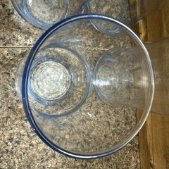 4 MCM Vintage Set of 4 Libbey IMPROMPTU Azure Blue Glasses Drink Glasses 12 oz