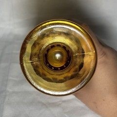MCM VTG Indiana Whitehall Colony Amber Harvest Gold Cubist Footed 12 oz Tumbler