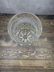 (1 PC) Anchor Hocking Wexford 6.5″ Water Wine Goblet Clear Diamond Pattern VTG