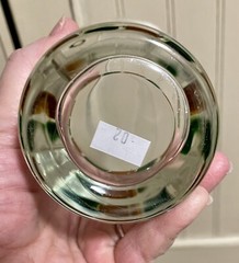 VINTAGE SET 3 HEAVY MURANO ITALY GREEN GOLD HIGHBALL SCOTCH DRINK TUMBLER GLASS