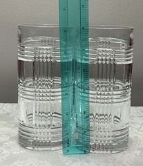 Set 2 Ralph Lauren GLEN PLAID Crystal Highball Glasses 14 oz. Tumblers 6.25″