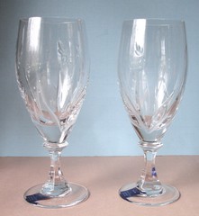 Kathy Ireland Tranquility Waterford Etched Iced Beverage Glass SET/2 NEW No Box