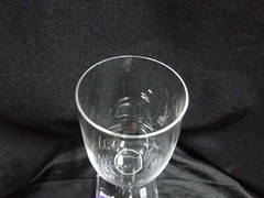Heisey New Era, Square Base: Water or Wine Goblet (s), 6 1/4″ Tall, As Is