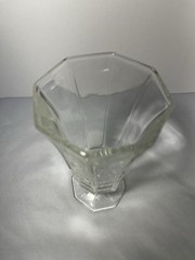 Fostoria American Clear Glass 6” Water Goblet Hexagon Footed Discontinued VTG